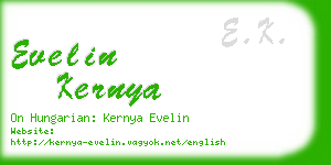 evelin kernya business card